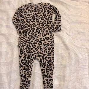 Posh peanut Lana leopard romper 9-12 month